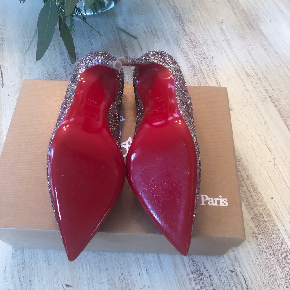 🎁🎄Christian Louboutin Glittery Aquamarine🎁🎄 - Picture 8 of 13